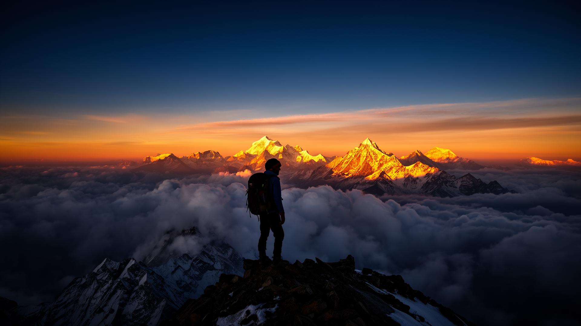 Himalayan mountain trail